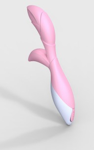 Zini - Hua Pink Vibrator med klitorisstimulator