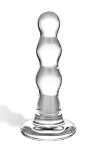 Glas - Triple Play Beaded Glass Butt Plug
