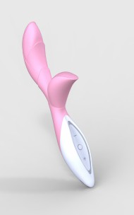 Zini - Hua Pink Vibrator med klitorisstimulator