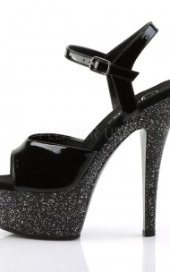 Pleaser - KISS-209MG Ankle Strap Sandal w/Mini Glitters