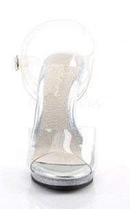 Pleaser - FLAIR-408MG PF Ankle Strap Sandal W/Mini Glitters